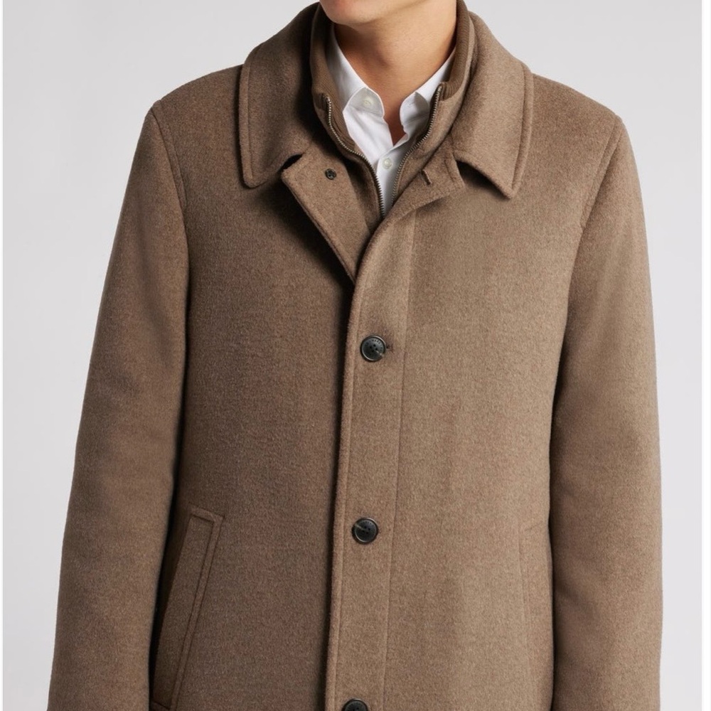 Hart Shaffer Marx Men’s Macbeth wool blend button down coat Jkt  worn 2-3 times